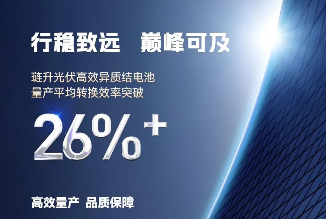 Leascend Power: The average conversion efficiency in mass production has exceeded 26%, achieving the highlight of Liansheng's "product power"